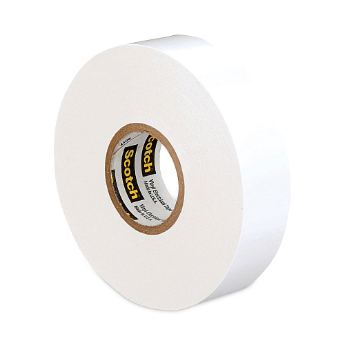 3M Scotch 35 Vinyl Electrical Color Coding Tape, 3" Core, 0.75" x 66 ft, White (10828)