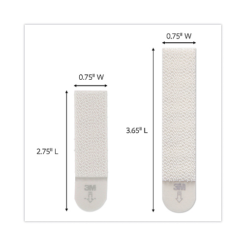 Command Picture Hanging Strips, Value Pack, Removable, (8) Large 0.63 x 3.63 Pairs, (4) Medium 0.5 x 2.75 Pairs, White (17209ES)