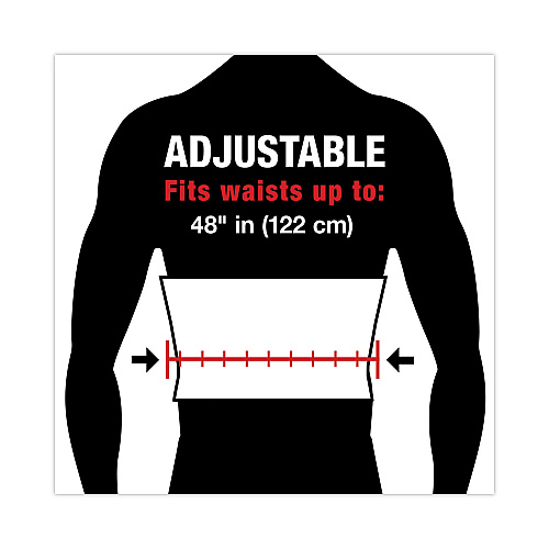 ACE Work Belt with Removable Suspenders, One Size Fits All, Up to 48" Waist Size, Black (208605)
