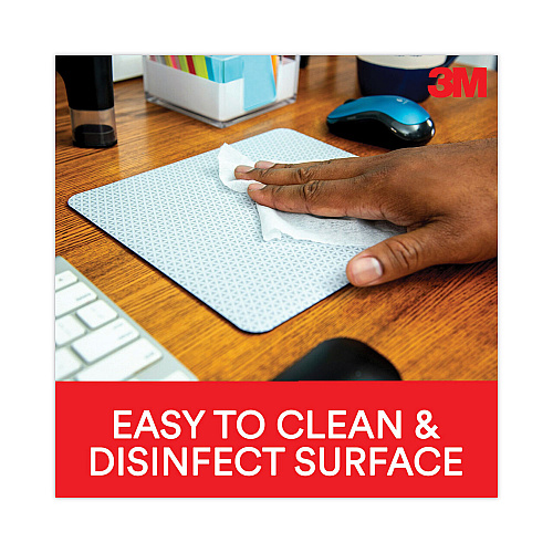 3M Precise Mouse Pad with Nonskid Back, 9 x 8, Bitmap Design (MP114BSD1)
