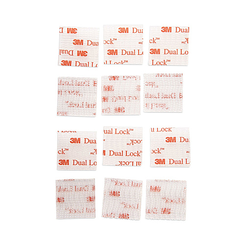 Scotch Extreme Fasteners, 1" x 1", White, 6/Pack (RFD7020)