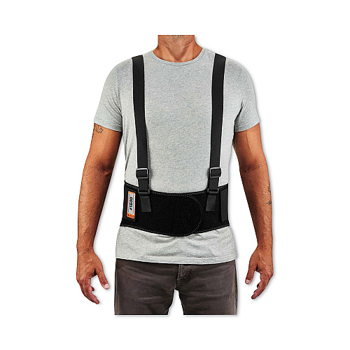 ergodyne ProFlex 1600 Standard Elastic Back Support Brace, X-Small, 20" to 25" Waist, Black (11101)