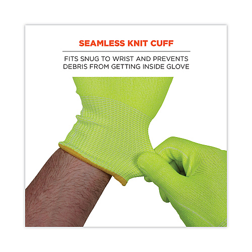ergodyne ProFlex 7040 ANSI A4 CR Food Grade Gloves, Lime, 2X-Large, 144 Pairs (18026)