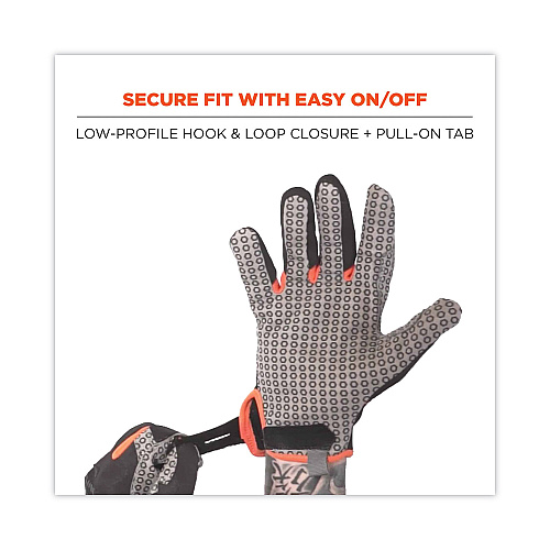 ergodyne ProFlex 821 Smooth Surface Handling Gloves, Black, X-Large, Pair (17235)