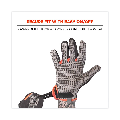 ergodyne ProFlex 821 Smooth Surface Handling Gloves, Black, 2X-Large, Pair (17236)