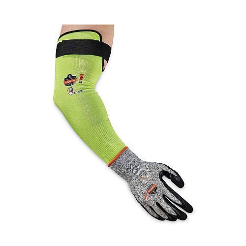 ergodyne ProFlex 7941-PR CR Protective Arm Sleeve, 18", Lime, 144 Pairs/Carton (17947)