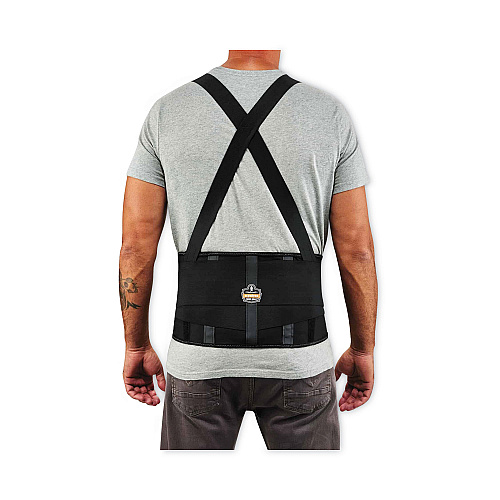 ergodyne ProFlex 1100SF Standard Spandex Back Support Brace, 3X-Large, 46" to 52" Waist, Black (11607)