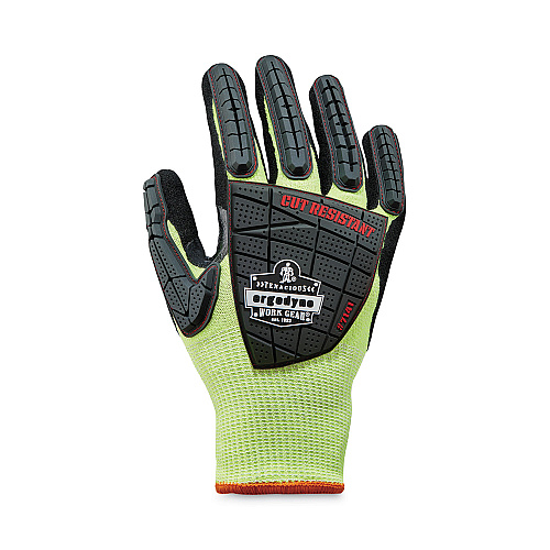 ergodyne ProFlex 7141 ANSI A4 DIR Nitrile-Coated CR Gloves, Lime, Large, Pair (17914)