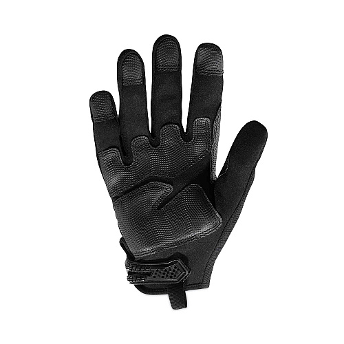 ergodyne ProFlex 710BLK Abrasion-Resistant Black Tactical Gloves, Black, X-Large, Pair (17565)
