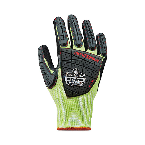 ergodyne ProFlex 7141 ANSI A4 DIR Nitrile-Coated CR Gloves, Lime, X-Large, 72 Pairs/Pack (17835)