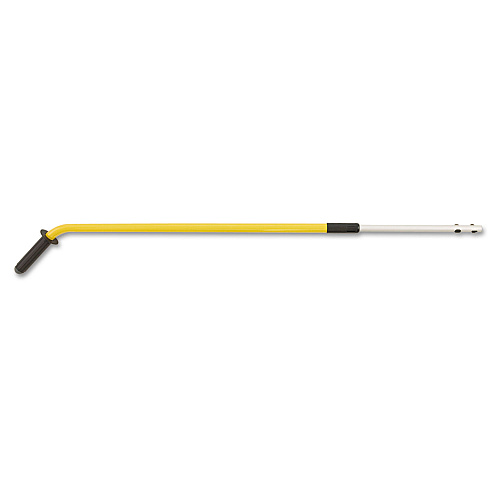 Rubbermaid HYGEN 48-72" Quick-Connect Ergo Adjustable Handle, Black/Yellow (Q760)