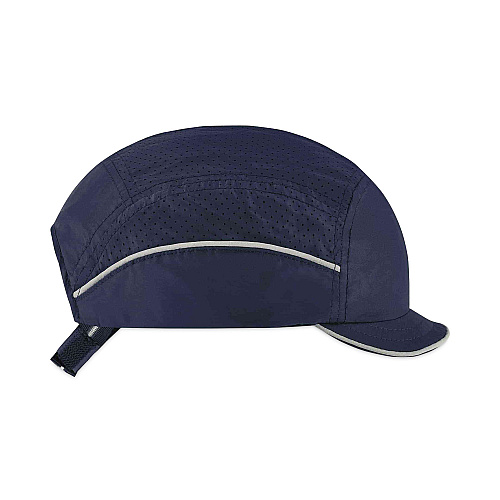 ergodyne Skullerz 8955 Lightweight Bump Cap Hat, Micro Brim, Navy (23332)