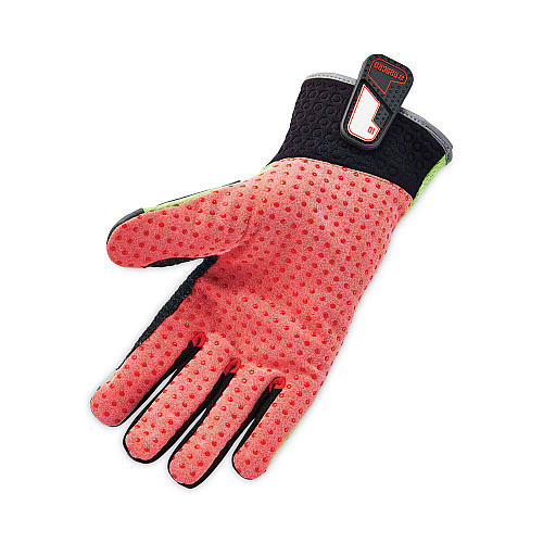 ergodyne ProFlex 925CR6 Performance Dorsal Impact-Reducing Cut Resistance Glove, Black/Lime, Medium, Pair (17293)