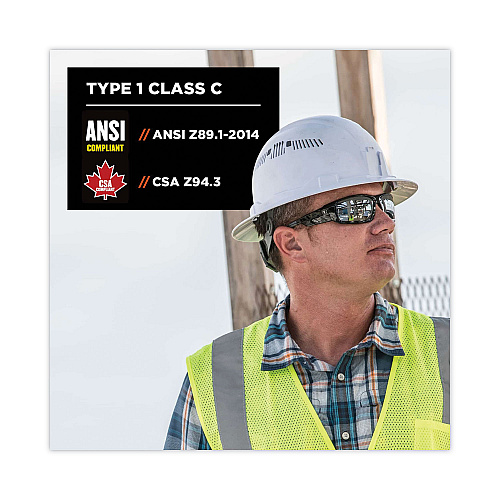 ergodyne Skullerz 8973 Class C Hard Hat Full Brim, White (60154)