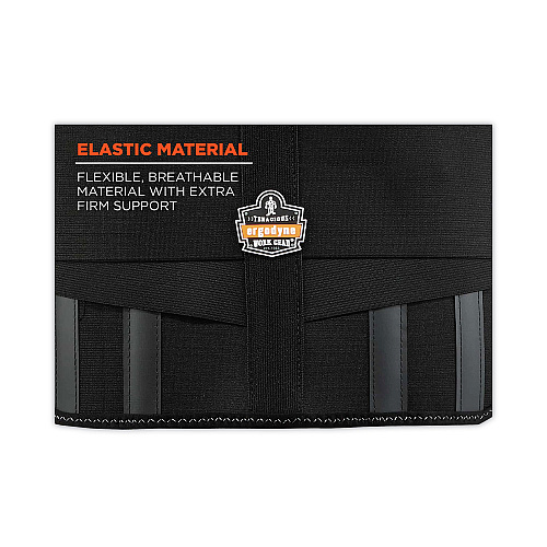 ergodyne ProFlex 1600 Standard Elastic Back Support Brace, Small, 25" to 30" Waist, Black (11102)