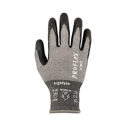 ergodyne ProFlex 7072 ANSI A7 Nitrile-Coated CR Gloves, Gray, Large, Pair (10314)