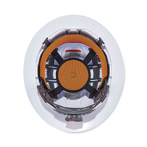 ergodyne Skullerz 8973LED Class C Hard Hat Full Brim with LED Light, White (60156)