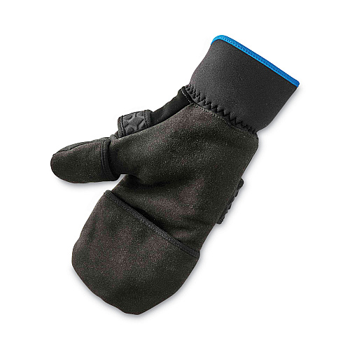 ergodyne ProFlex 816 Thermal Flip-Top Gloves, Black, Small, Pair (17342)