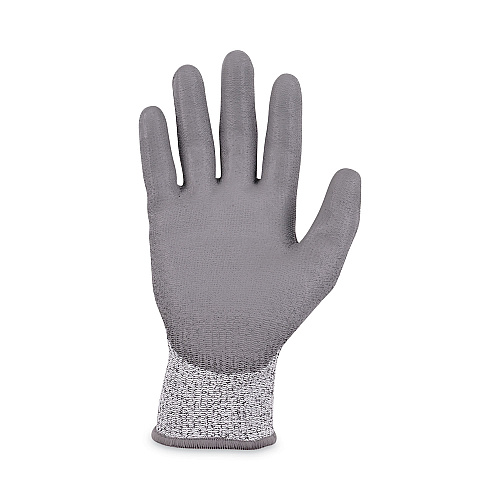 ergodyne ProFlex 7030 ANSI A3 PU Coated CR Gloves, Gray, Medium, 12 Pairs/Pack (10453)