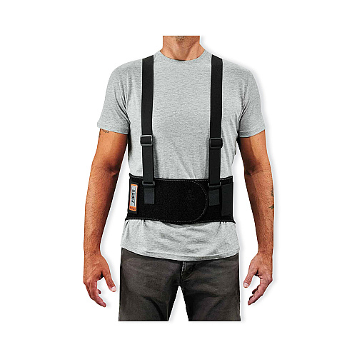 ergodyne ProFlex 1625 Elastic Back Support Brace, 3X-Large, 46" to 52" Waist, Black (11117)