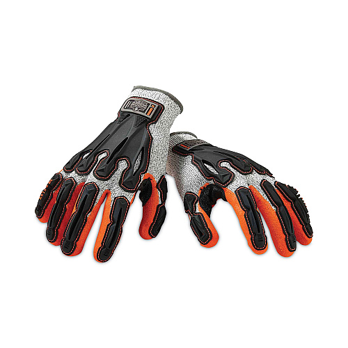 ergodyne ProFlex 922CR Nitrile Coated Cut-Resistant Gloves, Gray, Small, Pair (17092)