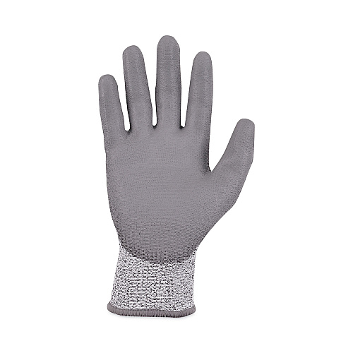 ergodyne ProFlex 7030 ANSI A3 PU Coated CR Gloves, Gray, Medium, Pair (10463)