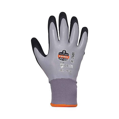 ergodyne ProFlex 7501 Coated Waterproof Winter Gloves, Gray, Large, Pair (17634)