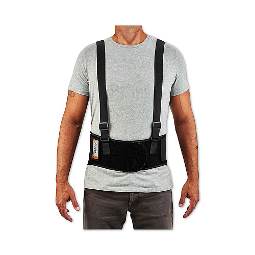 ergodyne ProFlex 1600 Standard Elastic Back Support Brace, X-Large, 38" to 42" Waist, Black (11105)