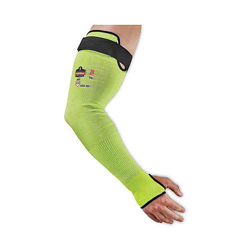 ergodyne ProFlex 7941-PR CR Protective Arm Sleeve, 22", Lime, 144 Pairs/Carton (17949)