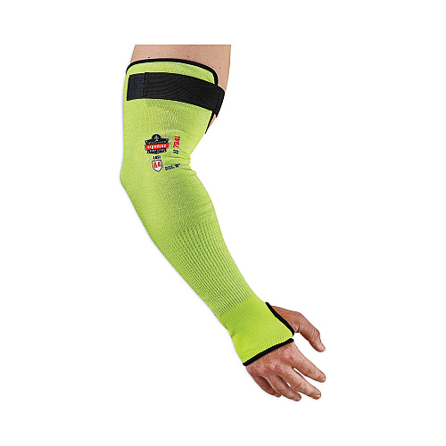 ergodyne ProFlex 7941-PR CR Protective Arm Sleeve, 18", Lime, 144 Pairs/Carton (17947)