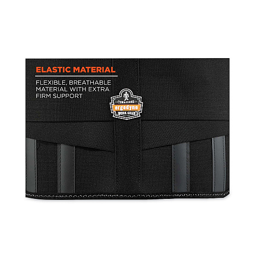 ergodyne ProFlex 1600 Standard Elastic Back Support Brace, Large, 34" to 38" Waist, Black (11104)