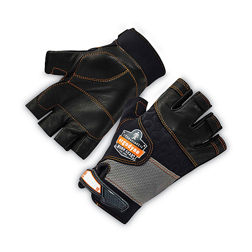 ergodyne ProFlex 925CR6 Performance Dorsal Impact-Reducing Cut Resistance Gloves, Black/Lime, Small, Pair (17292)