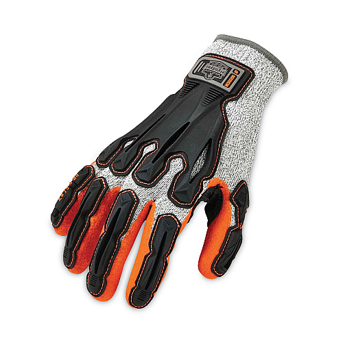 ergodyne ProFlex 922CR Nitrile Coated Cut-Resistant Gloves, Gray, Small, 96 Pairs/Carton (17582)