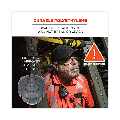 ergodyne Skullerz 8945F(x) Universal Bump Cap Insert - Extra Venting, Charcoal (23481)