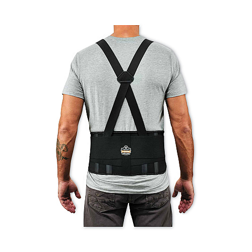 ergodyne ProFlex 1625 Elastic Back Support Brace, Large, 34" to 38" Waist, Black (11114)