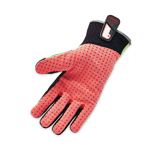 ergodyne ProFlex 925CR6 Performance Dorsal Impact-Reducing Cut Resistance Gloves, Black/Lime, Large, Pair (17294)
