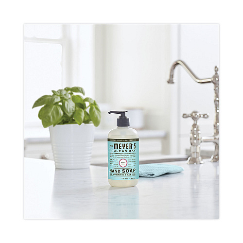 Mrs. Meyer's Clean Day Liquid Hand Soap, Basil Scent, 12.5 oz, 6/Carton (651344)