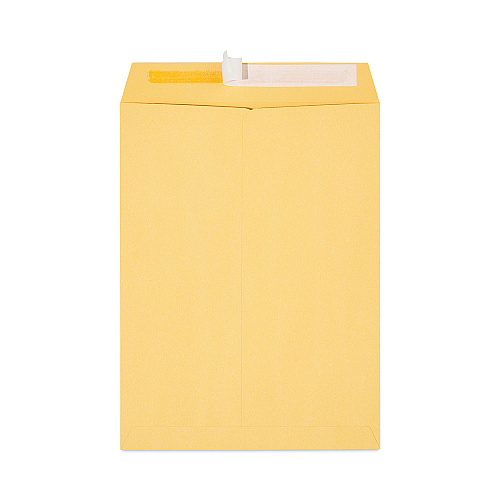 Universal Peel Seal Strip Catalog Envelope, #10 1/2, Square Flap, Self-Adhesive Closure, 9 x 12, Natural Kraft, 100/Box (UNV40102)