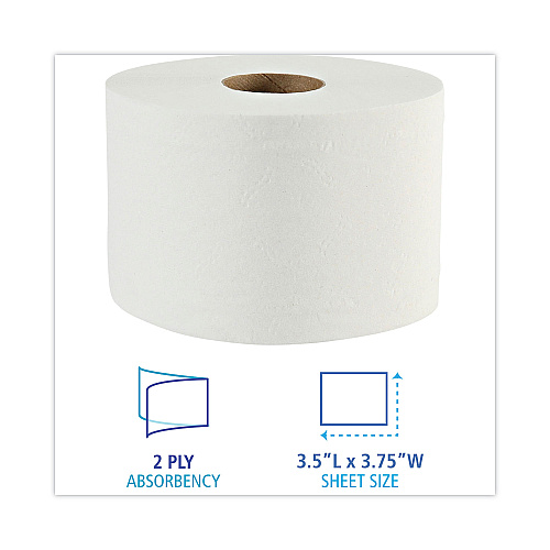 Boardwalk&reg; Green Xtra Controlled Toilet Paper, 2-Ply, 1000 Sheets/Roll, 36 Rolls/Carton, 48 Cartons/Pallet (BWK45XTRAPLT)