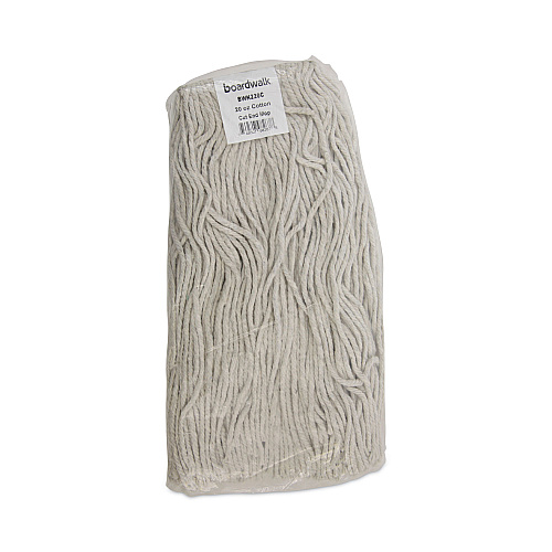Boardwalk&reg; Premium 20 oz Cotton Cut-End Wet Mop Heads, White, 12 Mops (BWK220CCT)