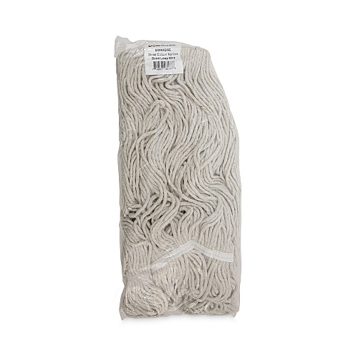 Boardwalk&reg; Pro Loop Web/Tailband Wet Mop Head, Cotton, 24oz, White (BWK424CEA)