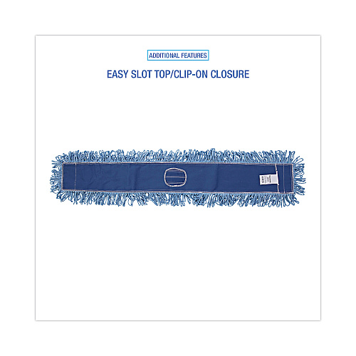 Boardwalk&reg; Dust Mop Head, Cotton/Synthetic Blend, 45 x 5, Blue(BWK1148)