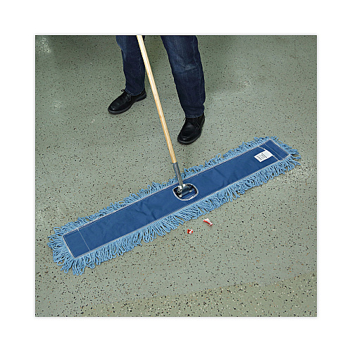 Boardwalk&reg; Dust Mop Head, Cotton/Synthetic Blend, 45 x 5, Blue(BWK1148)