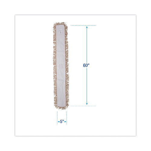 Boardwalk&reg; Industrial Dust Mop Head, Hygrade Cotton, 60w x 5d, White (BWK1360)