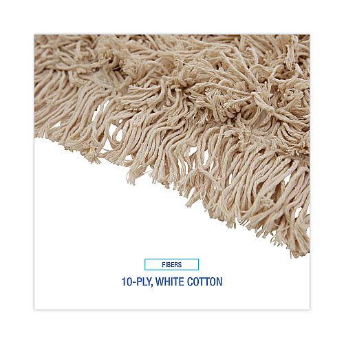 Boardwalk&reg; Industrial Dust Mop Head, Hygrade Cotton, 60w x 5d, White (BWK1360)