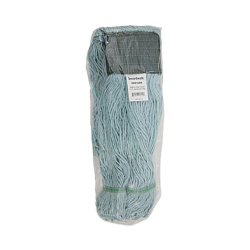 Boardwalk EchoMop with Looped-End Wet Head, Synthetic/Cotton, Medium, Blue, 12/Carton (BWK1400MCT)