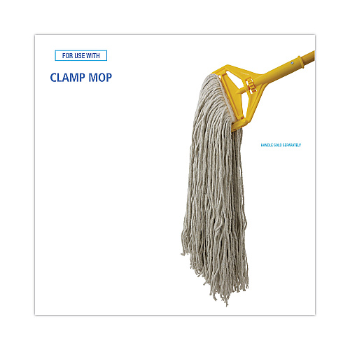 Boardwalk&reg; Cut-End Wet Mop Head, Cotton, #32, White, 12/Carton (BWK2032CCT)