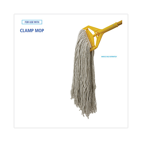 Boardwalk&reg; Cut-End Wet Mop Head, Cotton, No. 32, White (BWK2032CEA)