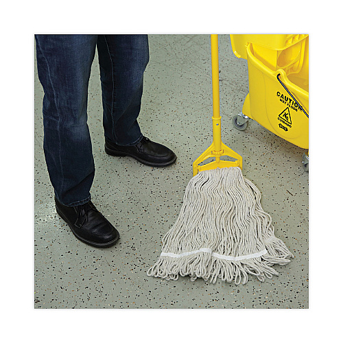 Boardwalk&reg; Pro Loop Web/Tailband Wet Mop Head, Cotton, 12/Carton (BWK4024CCT)