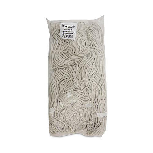 Boardwalk&reg; Pro Loop Web/Tailband Wet Mop Head, Cotton, 12/Carton (BWK4024CCT)
